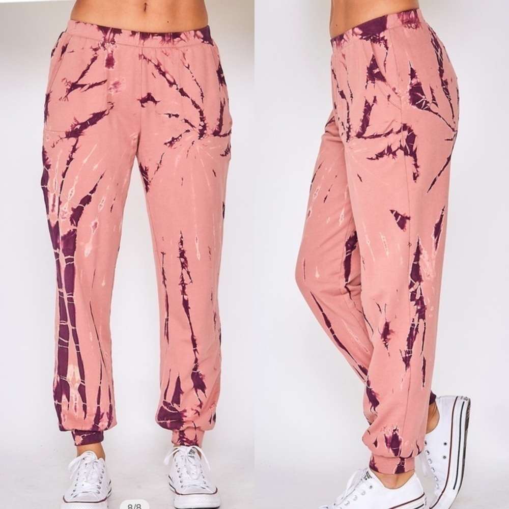 Mauve/purple Long Knit Comfy Pants